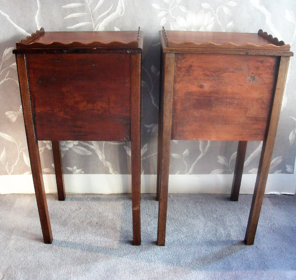 Pair of Georgian Style Bedside Cupboards